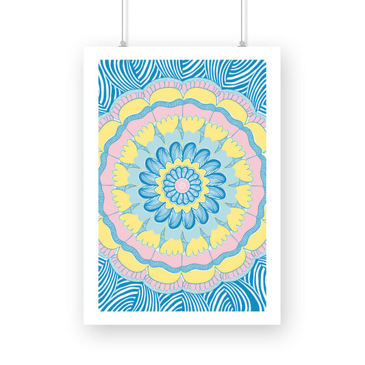 Calming mandala Artwork decor
