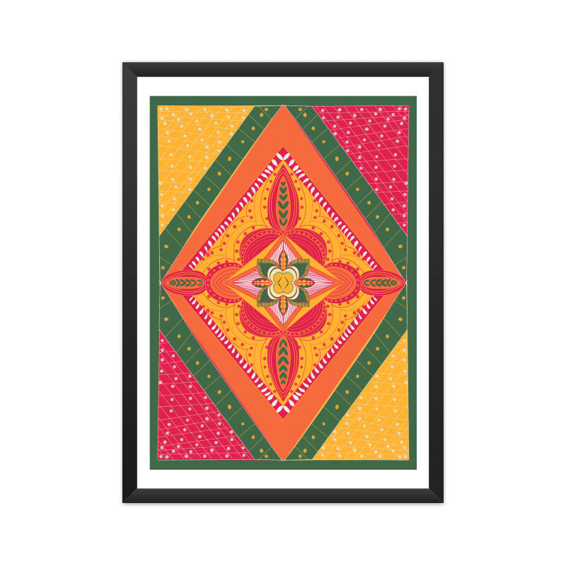 Indian folk art inspired
