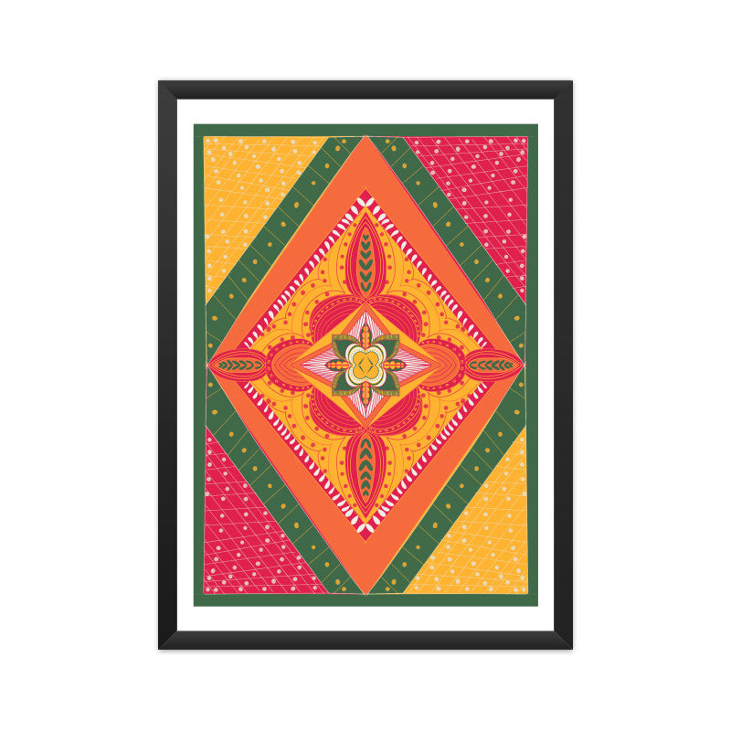 Indian folk art inspired