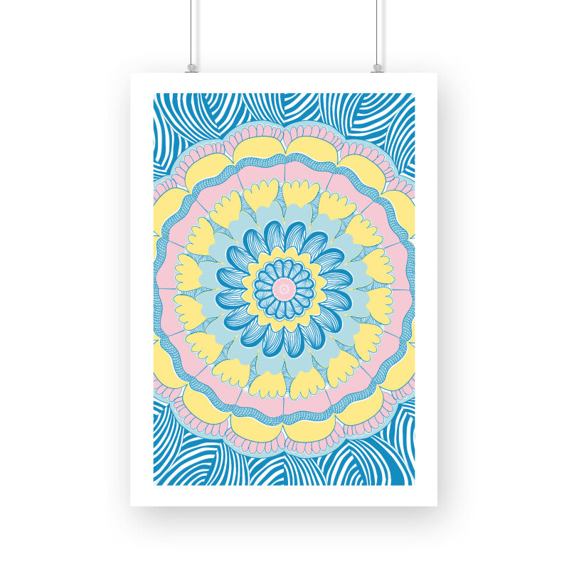 Calming mandala Artwork decor