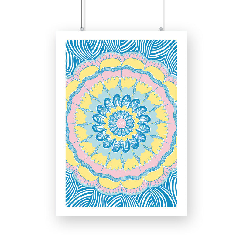 Calming mandala Artwork decor